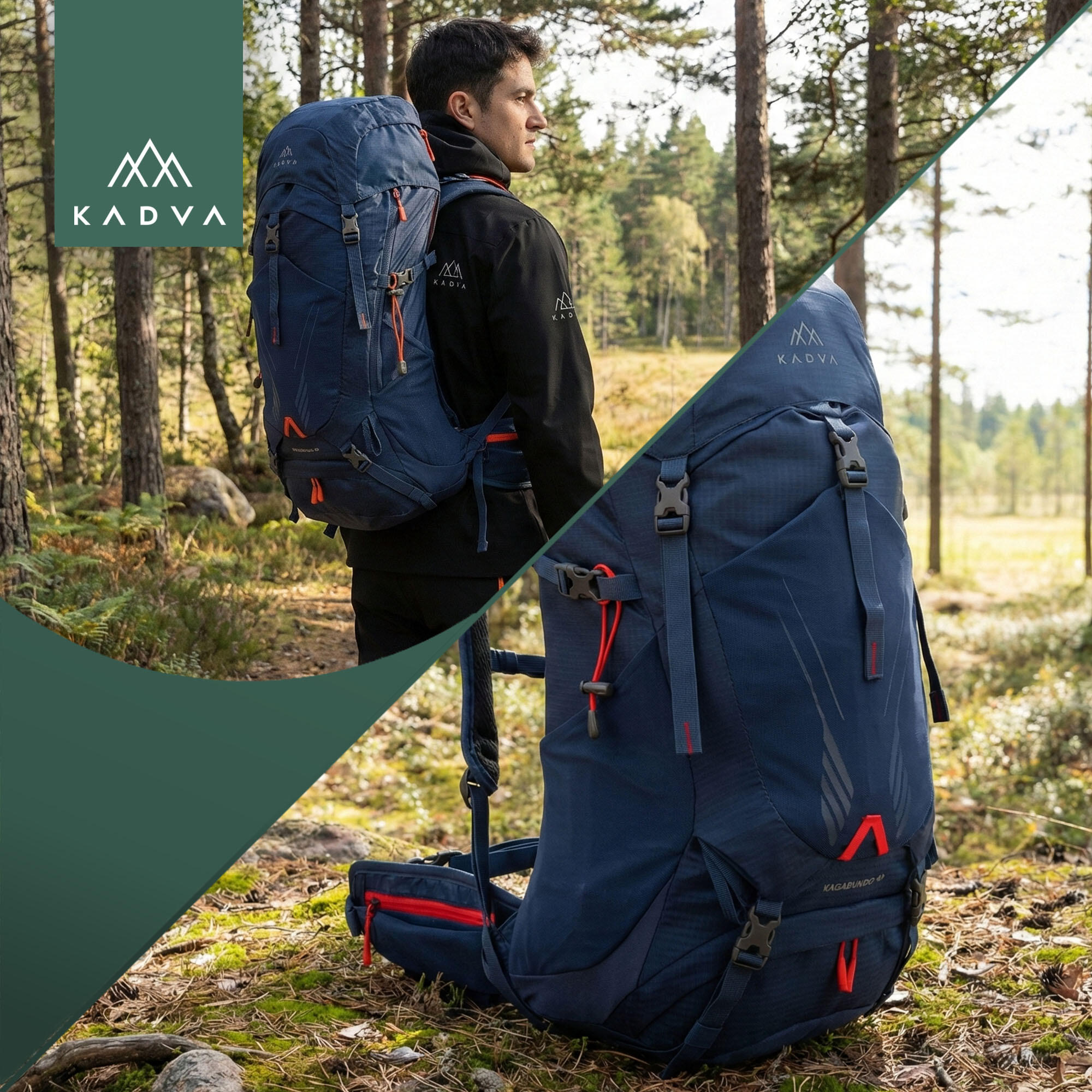 Mochila de trekking KADVA Vagabundo 40 l 6/7