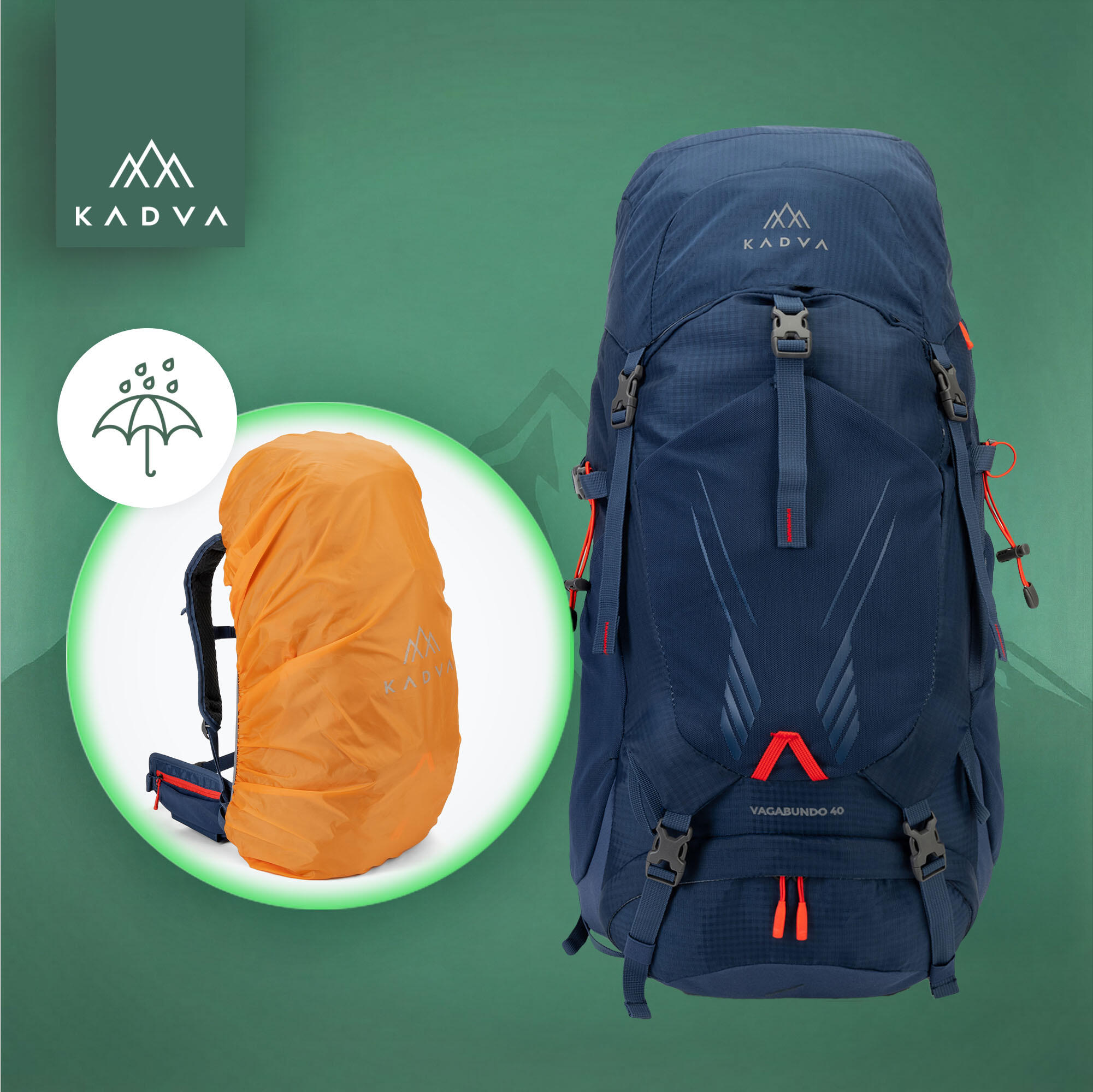 Mochila de trekking KADVA Vagabundo 40 l 4/7