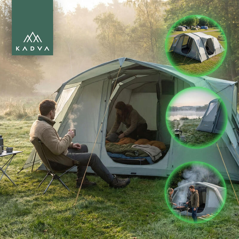 KADVA AIRcamp 6.24 Cort de camping pentru 6 persoane