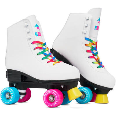 Classic verstelbare rolschaatsen iris wit