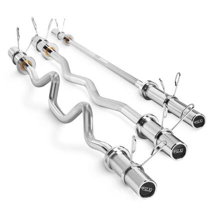 Zestaw olimpijski 3 sztangi - różne długości - 4FIZJO