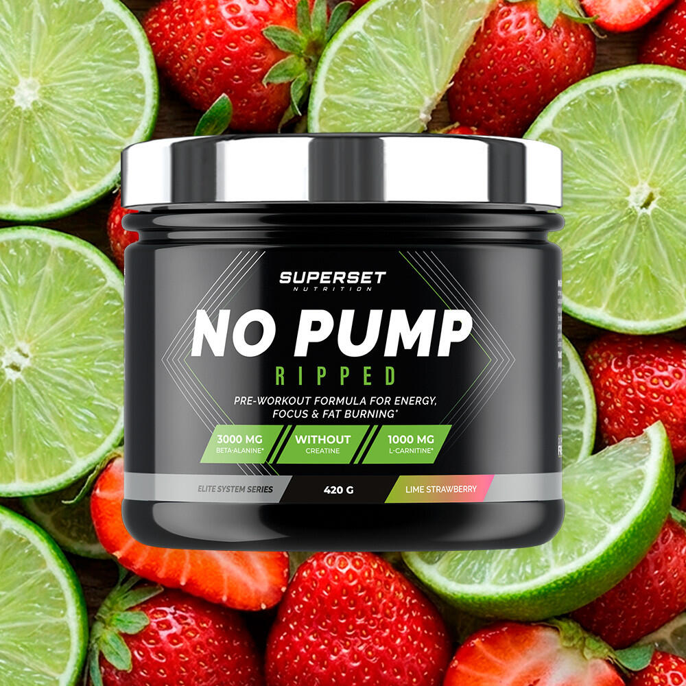 Preworkout | No Pump Ripped (420g) | Strawberry Lime 2/6