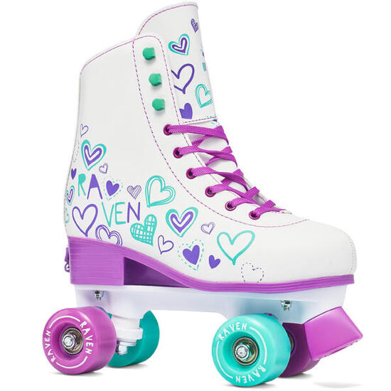 Klasyczne Retro Wrotki Regulowane Raven Trista Violet/Mint