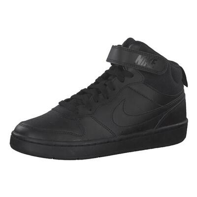 Scarpe ragazzo nike court borough mid (gs) - nero