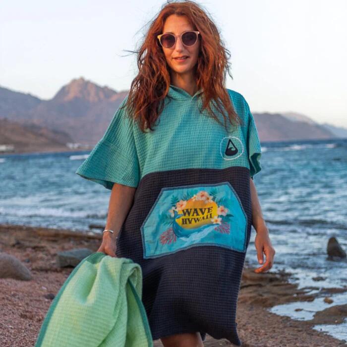 Surfen Badeponcho kuscheliger Strandponcho unisex - Pahoa mehrfarbig 5/6