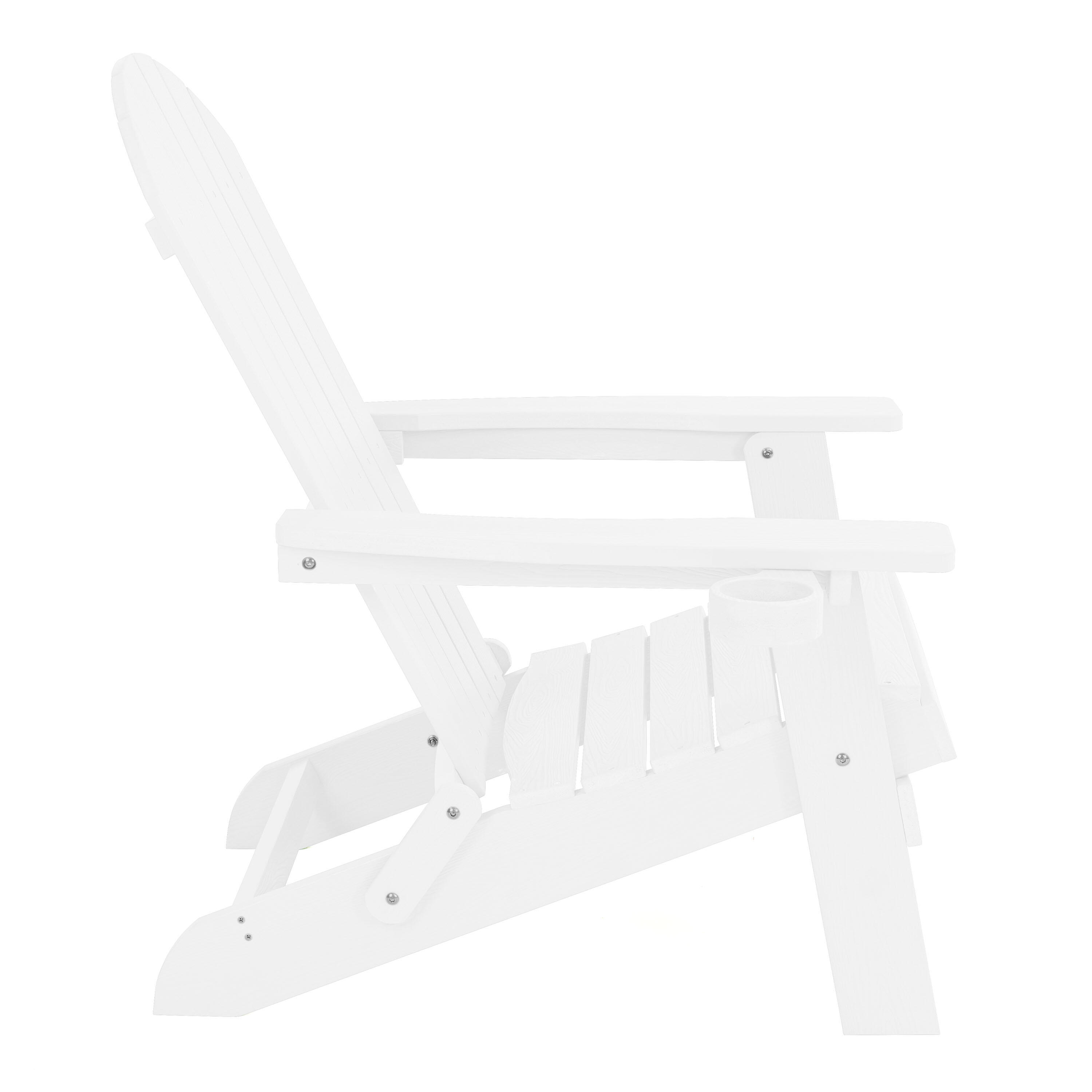 Sedia da campeggio Adirondack, Claire, Plastica, Bianca 2/7