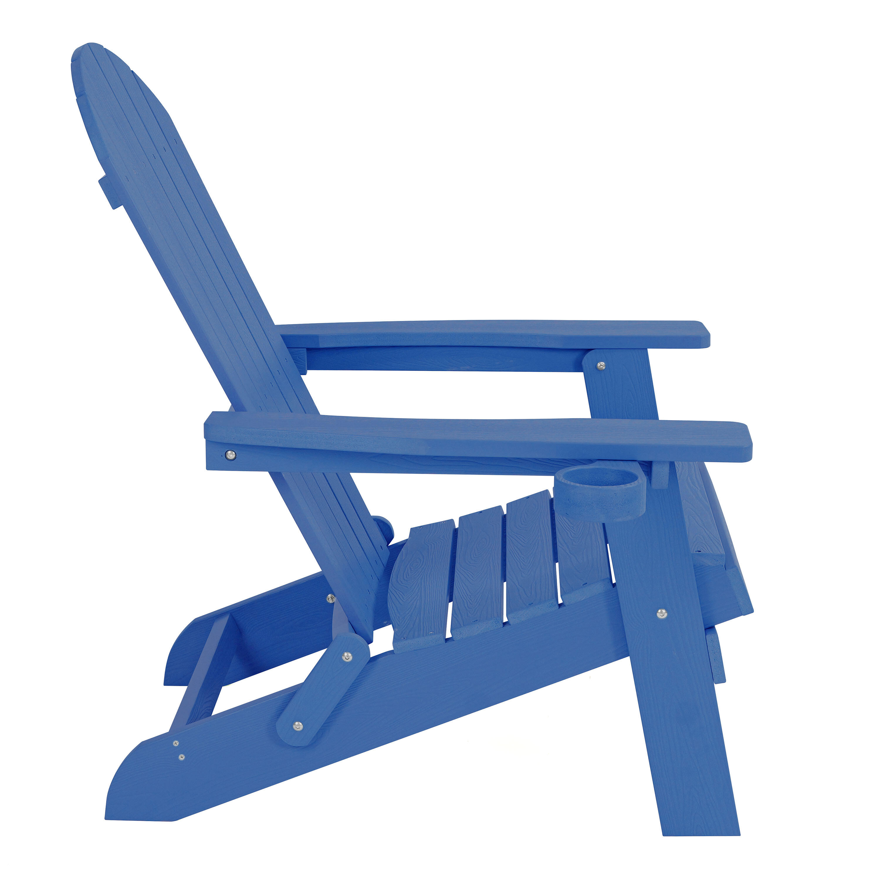 Chaise de camping Adirondack, Claire, Plastique, Bleu 2/7