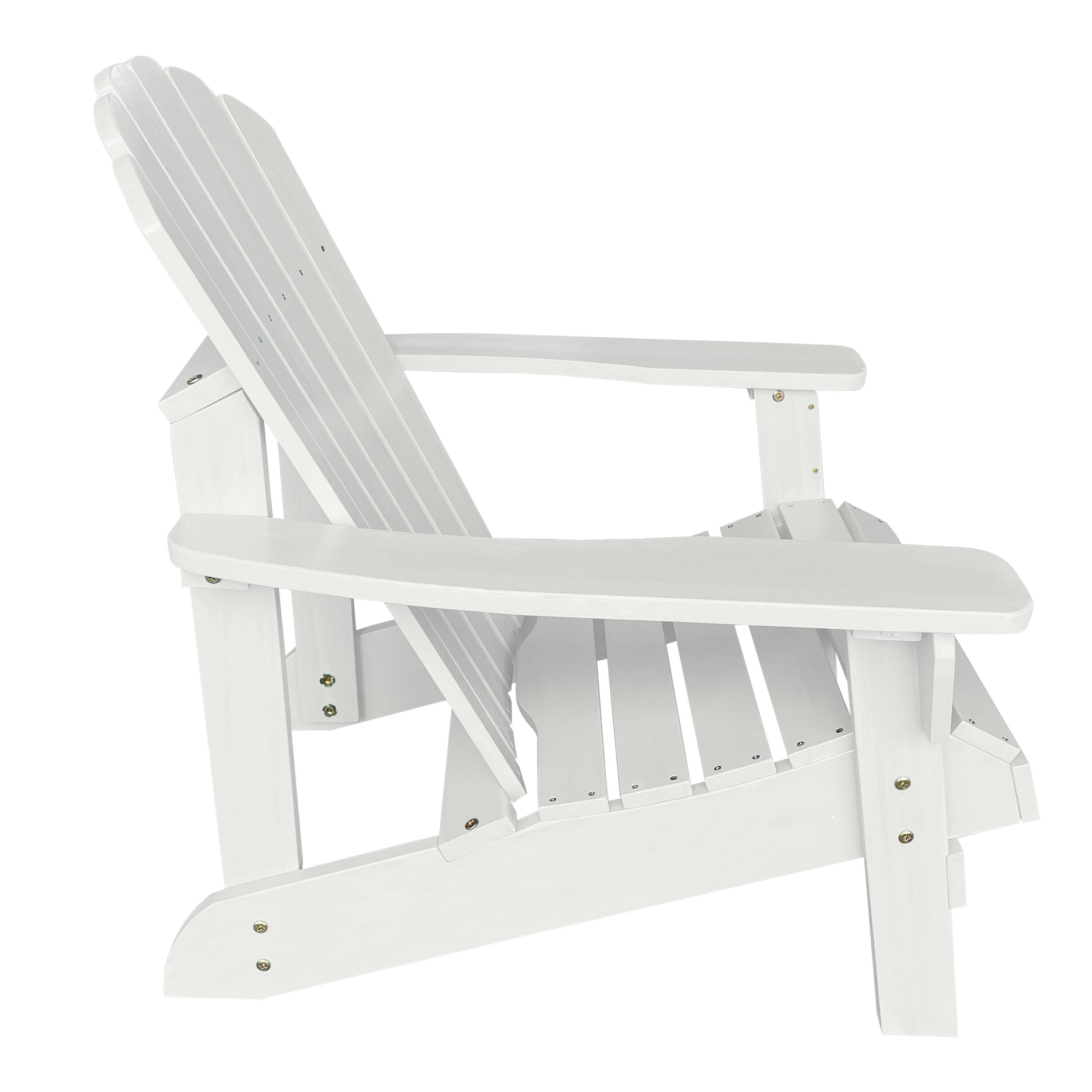 Adirondack-kampeerstoel, Carmen, hout, wit 3/7
