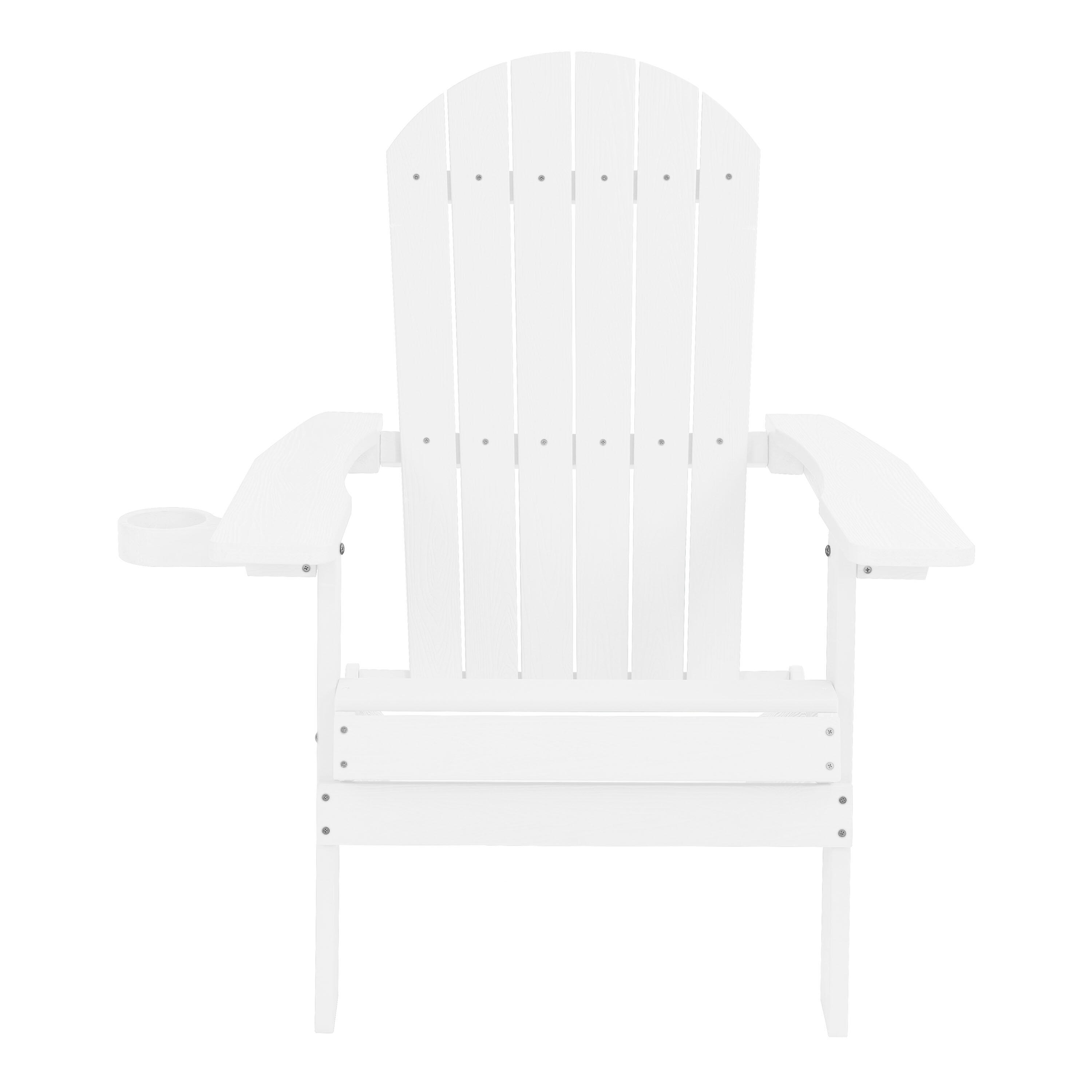 Sedia da campeggio Adirondack, Claire, Plastica, Bianca 5/7