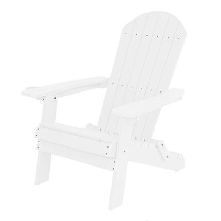 Chaise de camping Adirondack, Claire, Plastique, Bleue Claire