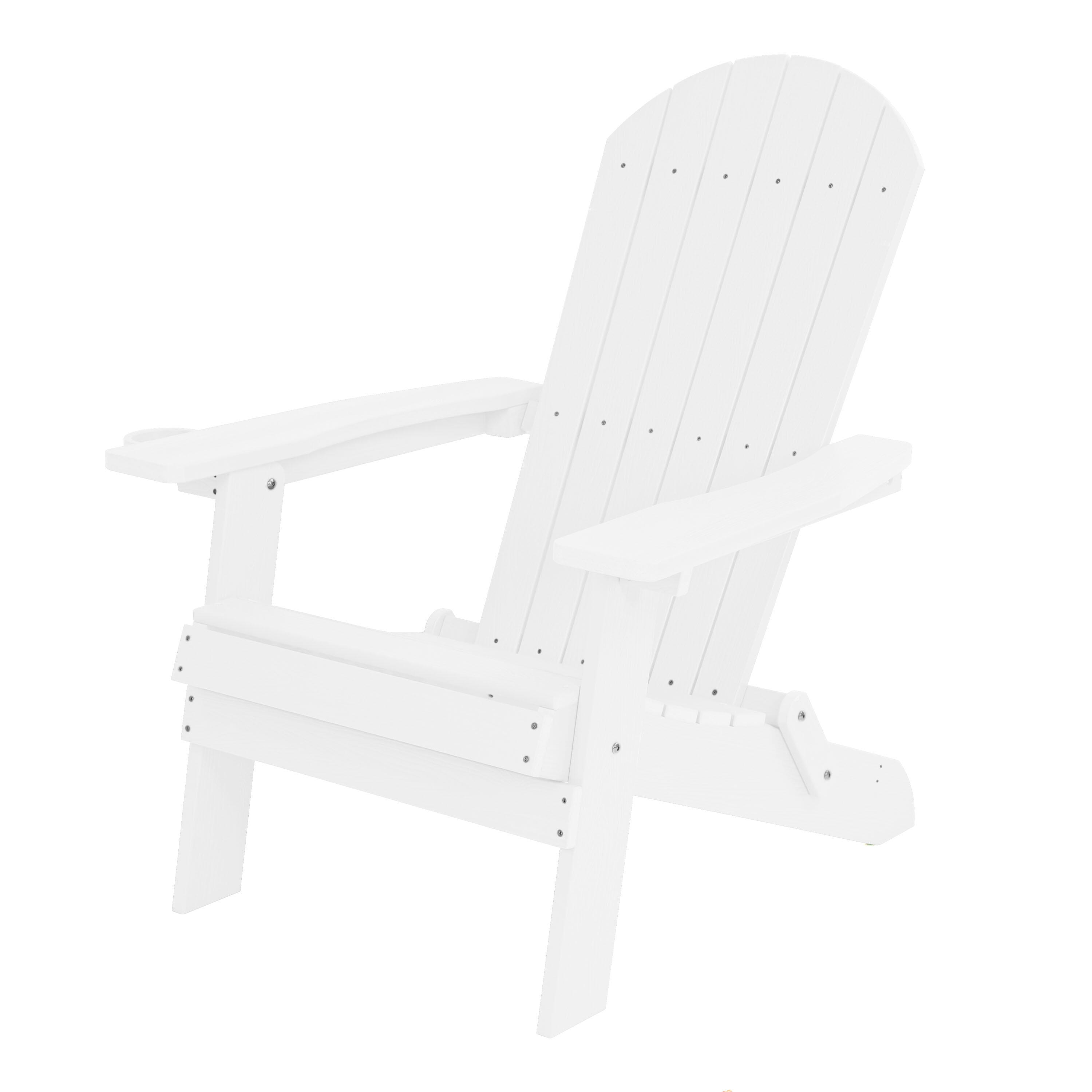 Axi - Chaise De Camping Adirondack, Claire, Plastique, Blanche - Chaise - Blanc - 1 Place - Decathlon