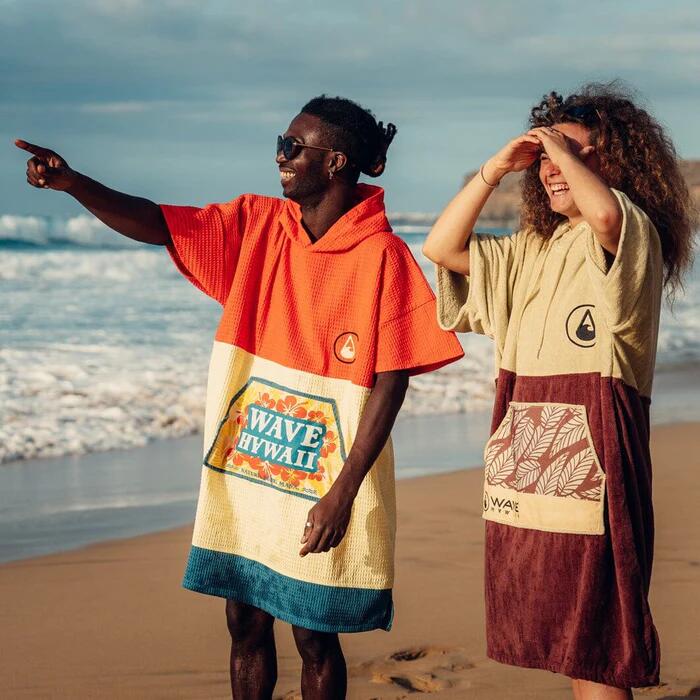 Surfen Badeponcho kuscheliger Strandponcho unisex - Wailua mehrfarbig 5/6