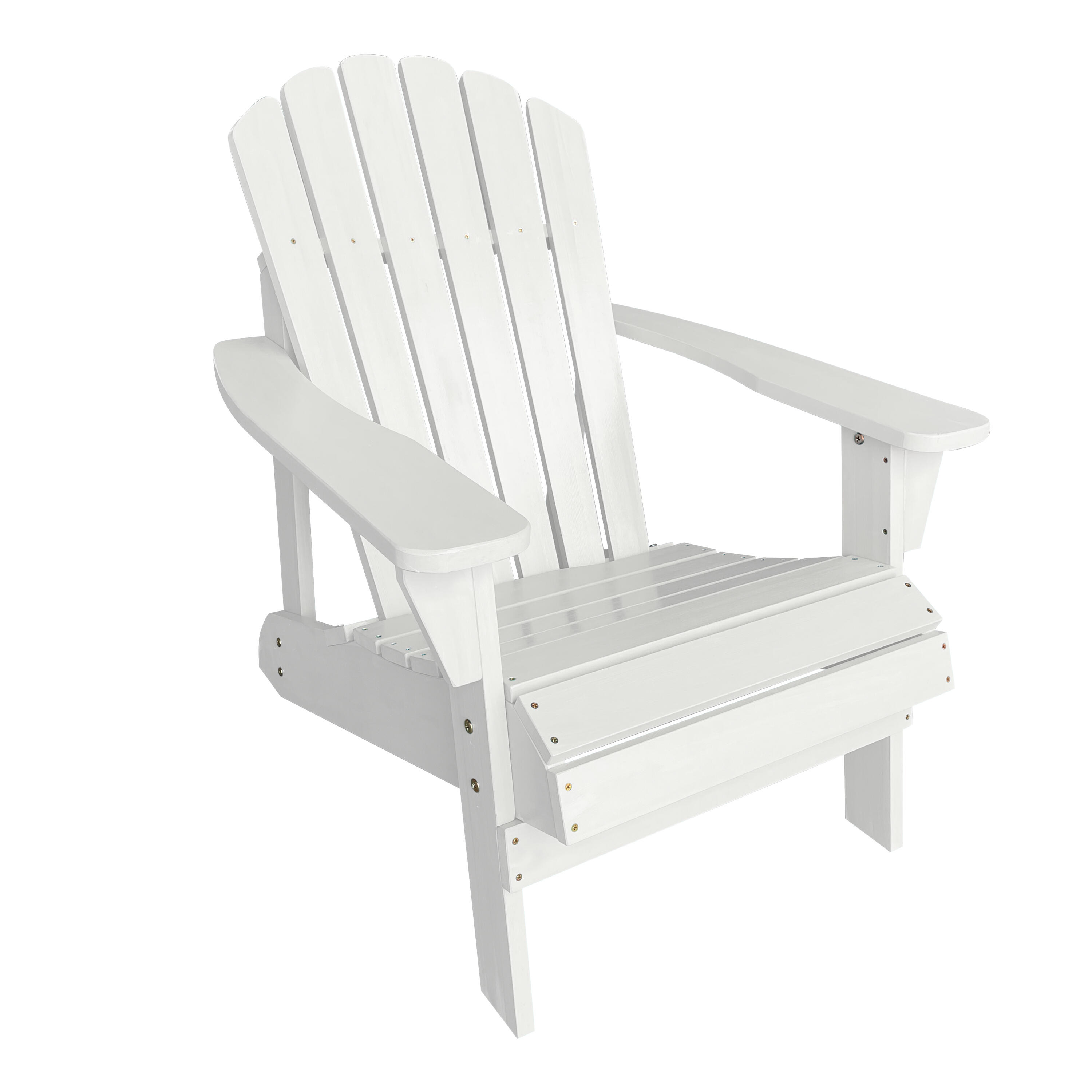 Adirondack-kampeerstoel, Carmen, hout, wit 5/7