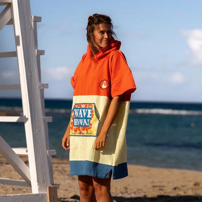 Surfen Badeponcho kuscheliger Strandponcho unisex - Wailua mehrfarbig 4/6