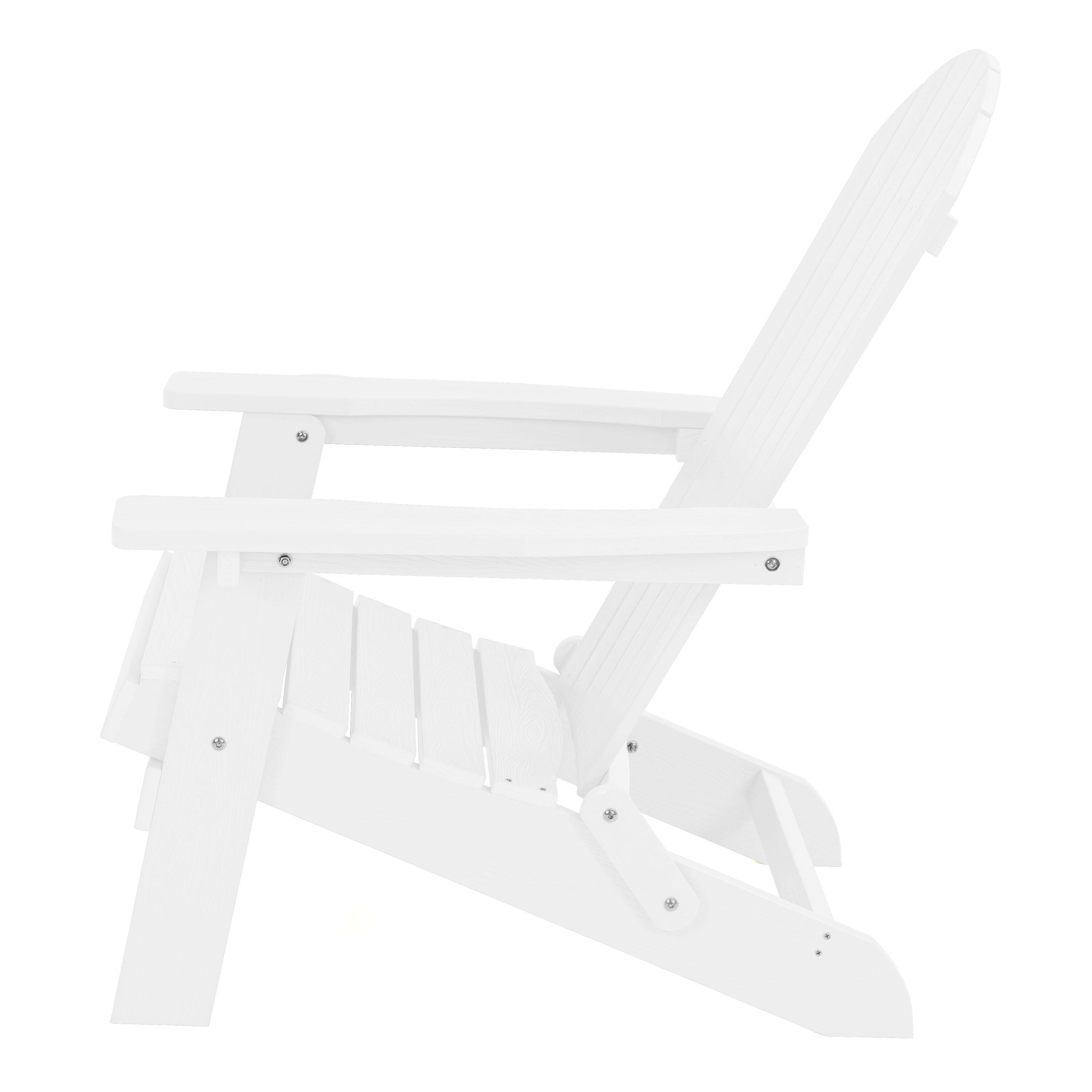 Sedia da campeggio Adirondack, Claire, Plastica, Bianca 6/7