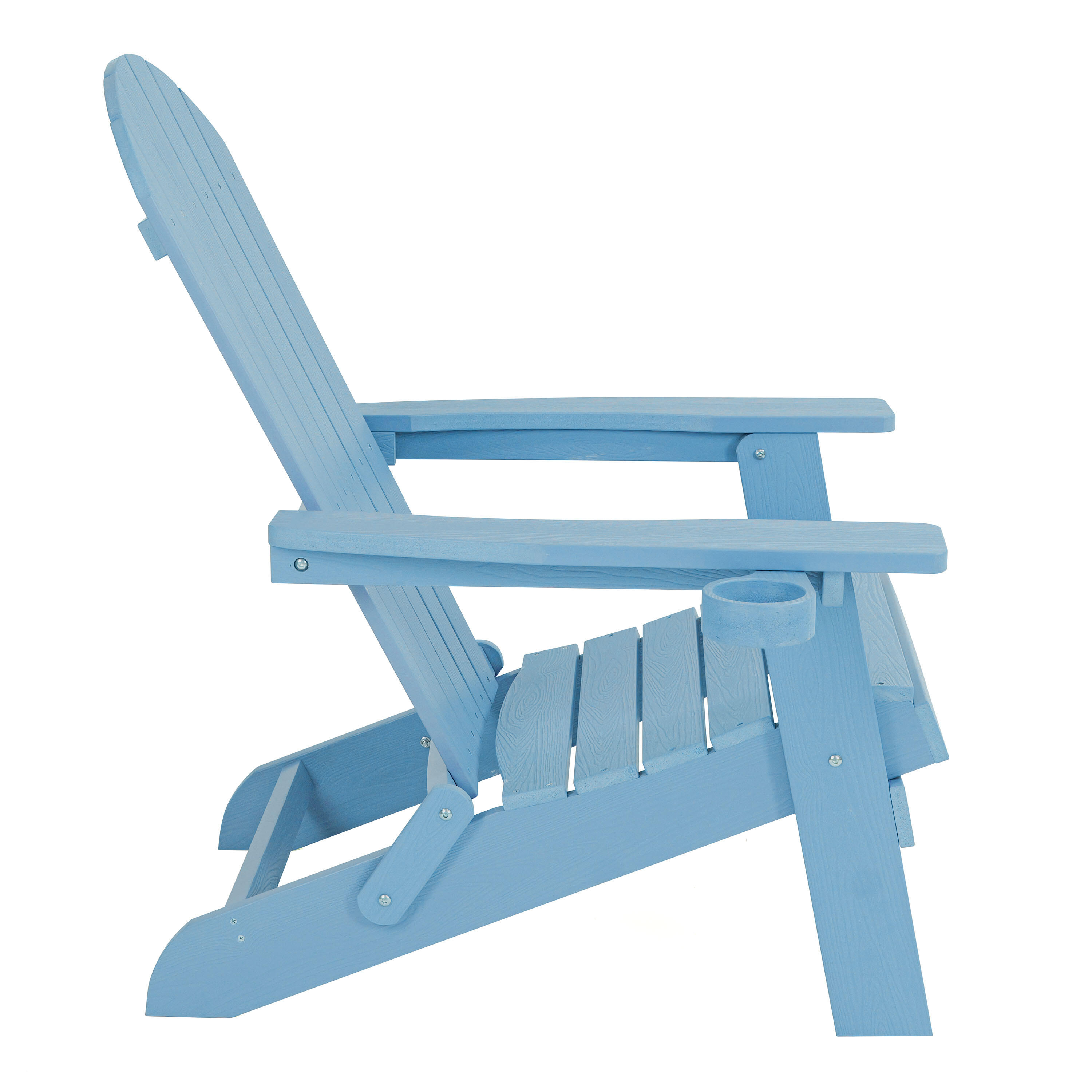 Chaise de camping Adirondack, Claire, Plastique, Bleue Claire 2/7