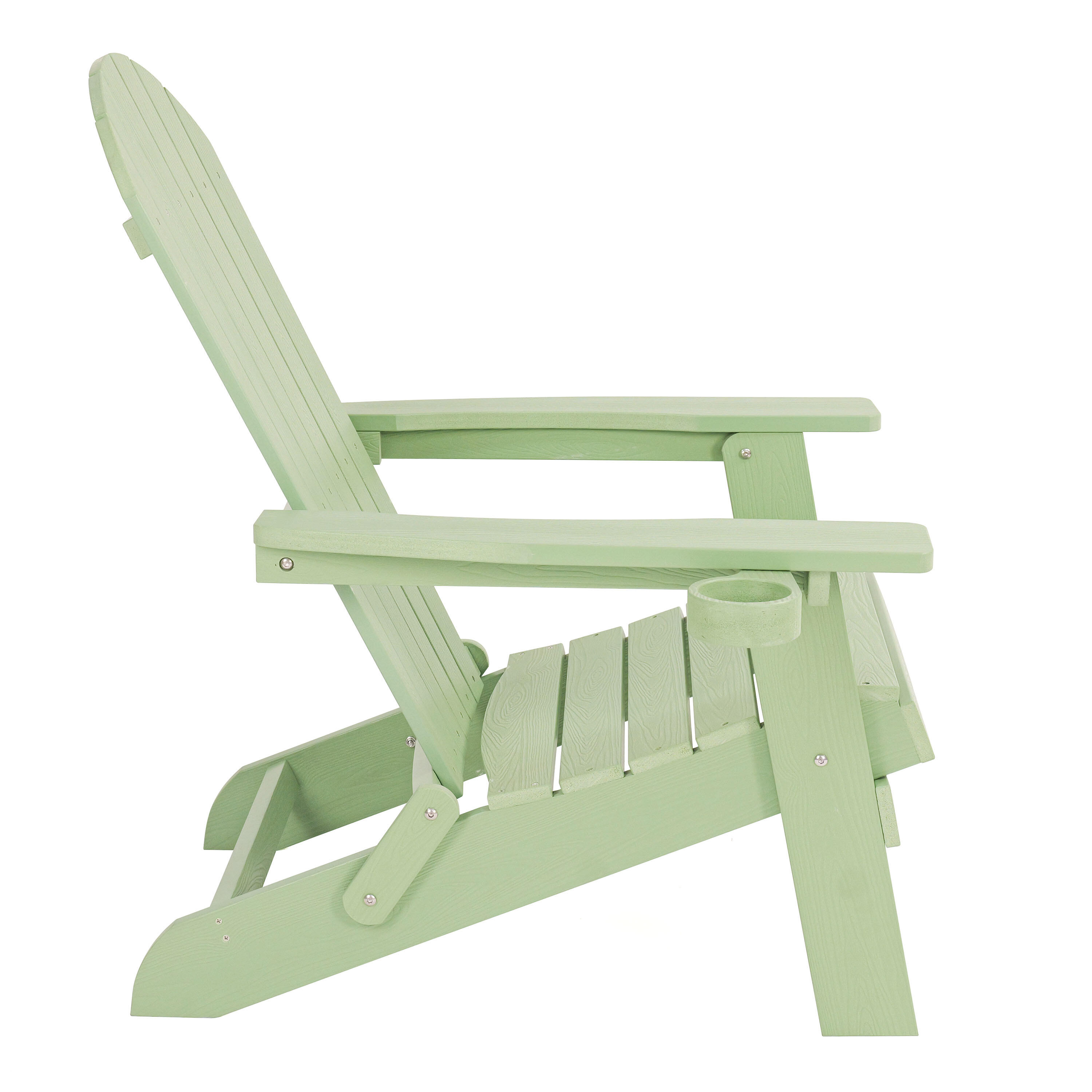Chaise de camping Adirondack, Claire, Plastique, Vert Pastel 2/7
