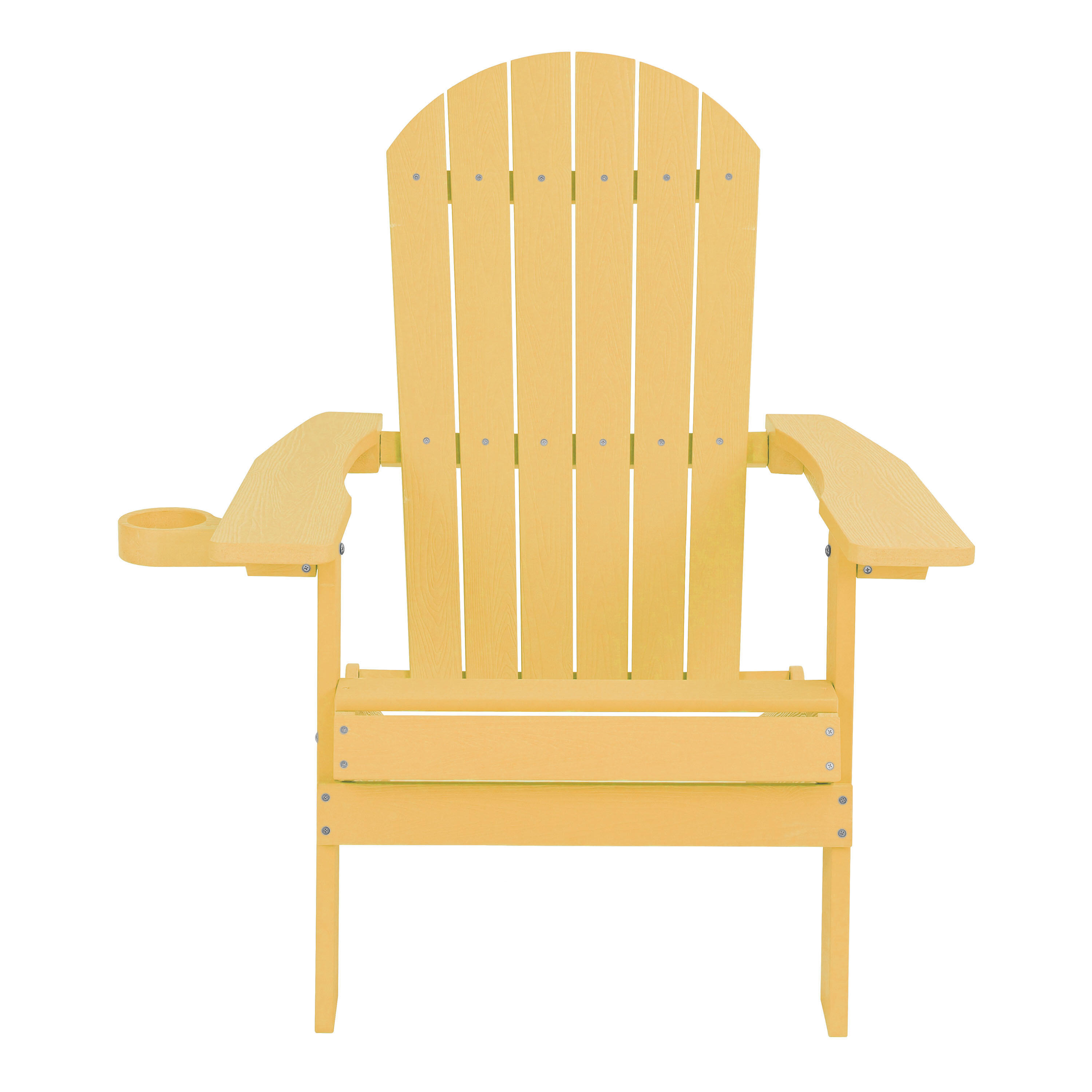 Chaise de camping Adirondack, Claire, Plastique, Jaune 5/7