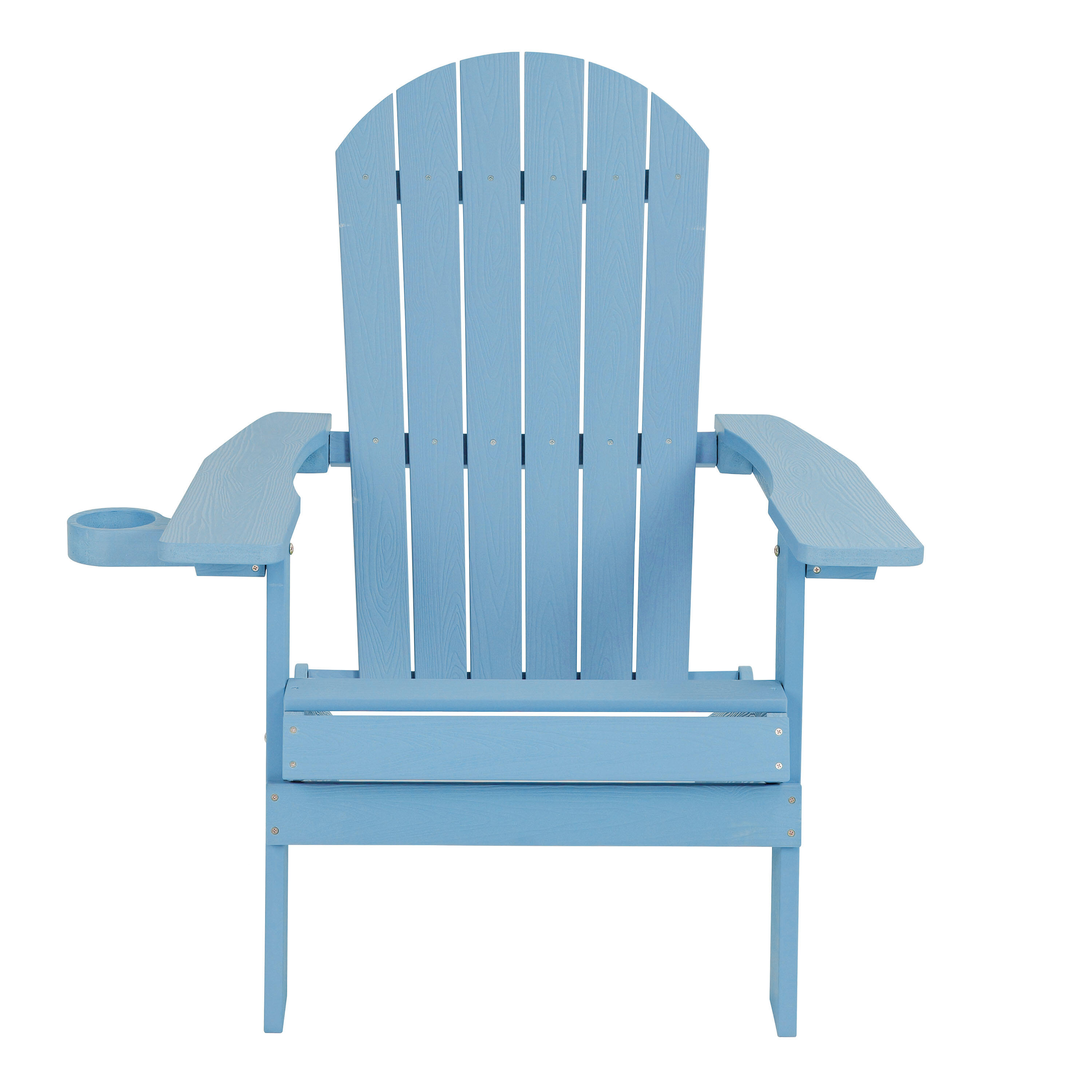 Chaise de camping Adirondack, Claire, Plastique, Bleue Claire 5/7