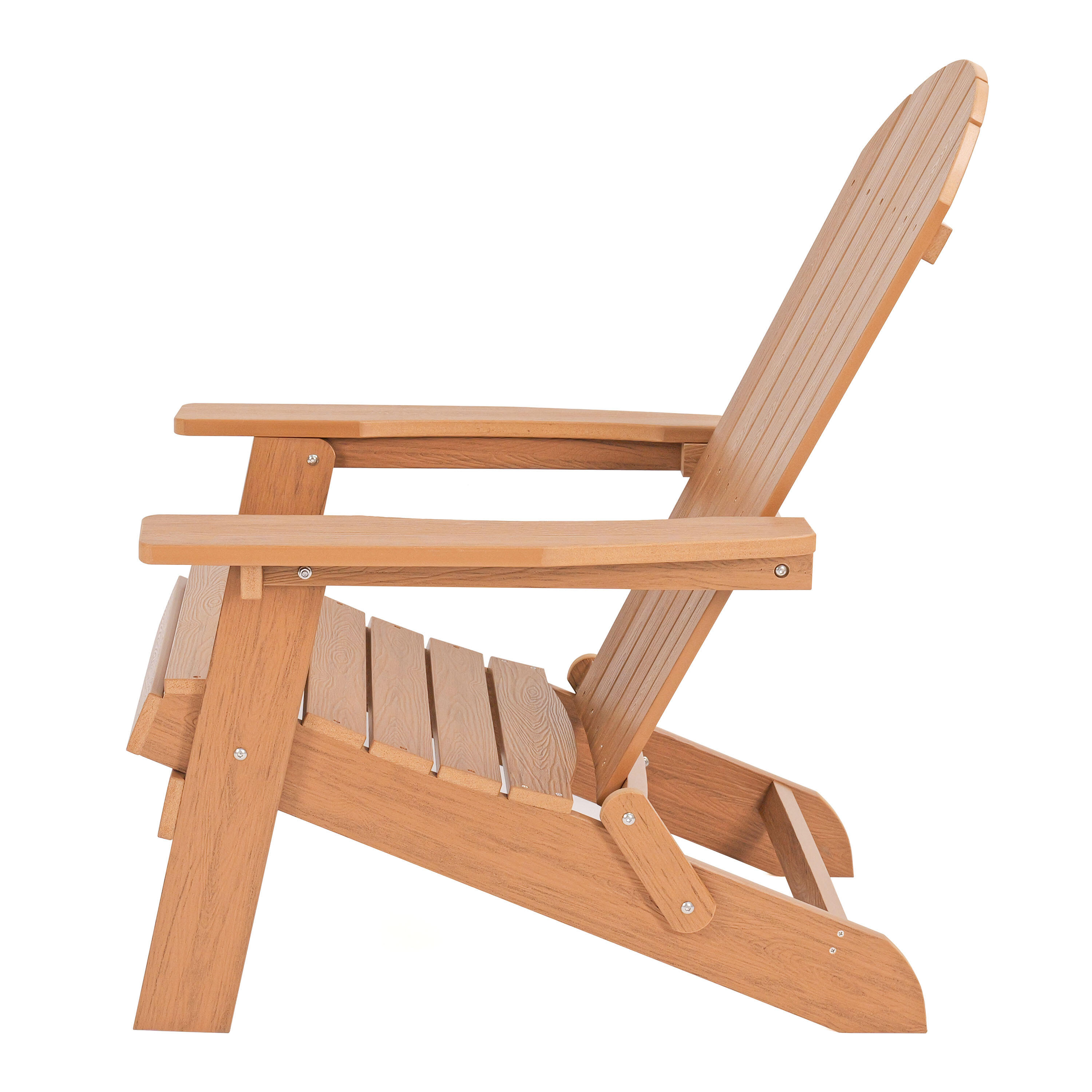 Chaise de camping Adirondack, Claire, Plastique, Marron 6/7