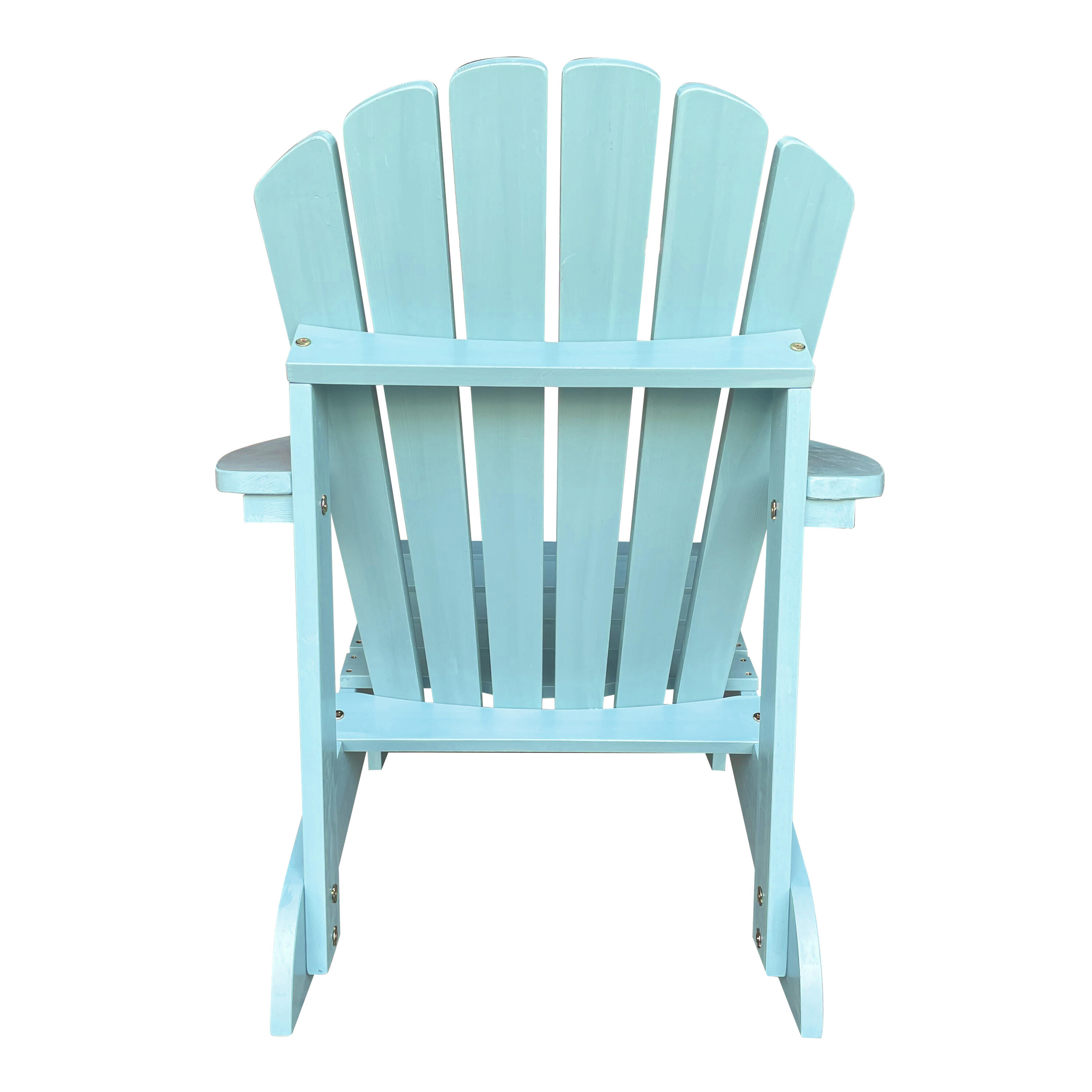 Sedia da campeggio Adirondack, Carmen, legno, blu pastello 2/7