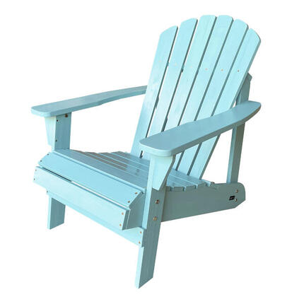 Chaise de camping Adirondack, Carmen, Bois, Grise foncé