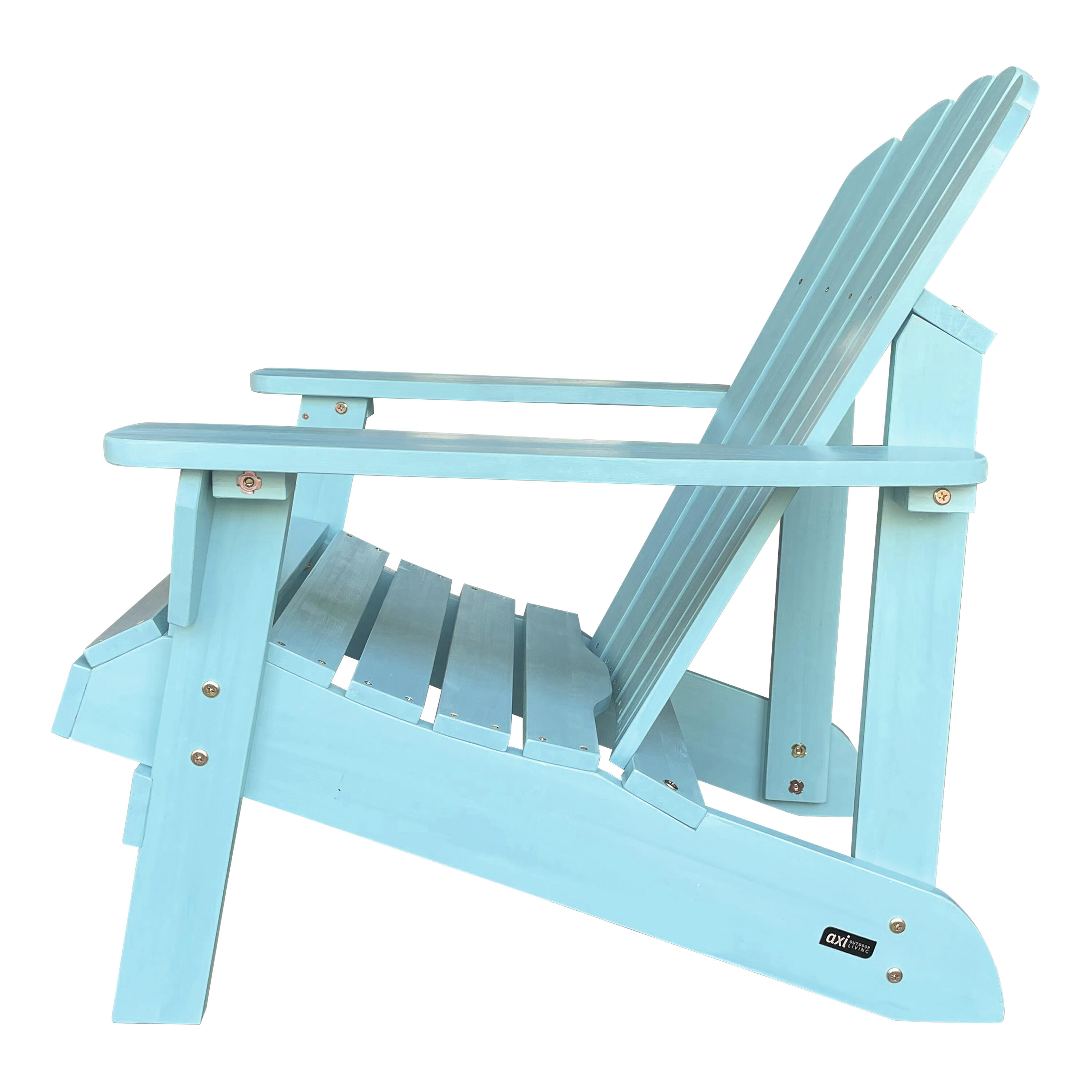 Sedia da campeggio Adirondack, Carmen, legno, blu pastello 6/7