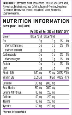 Boissons énergisantes - ABE Energy Cans - Soda aux Raisins Pack de 12 3/3