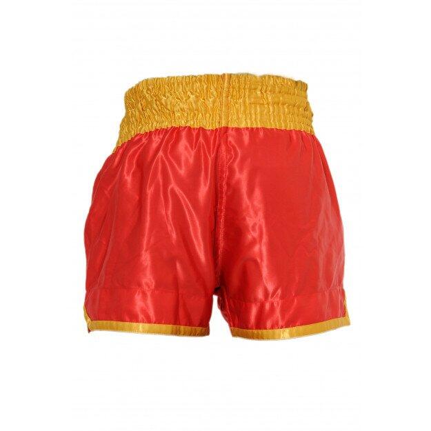 Pantaloni da boxe thailandese Fighter rossi 3/3
