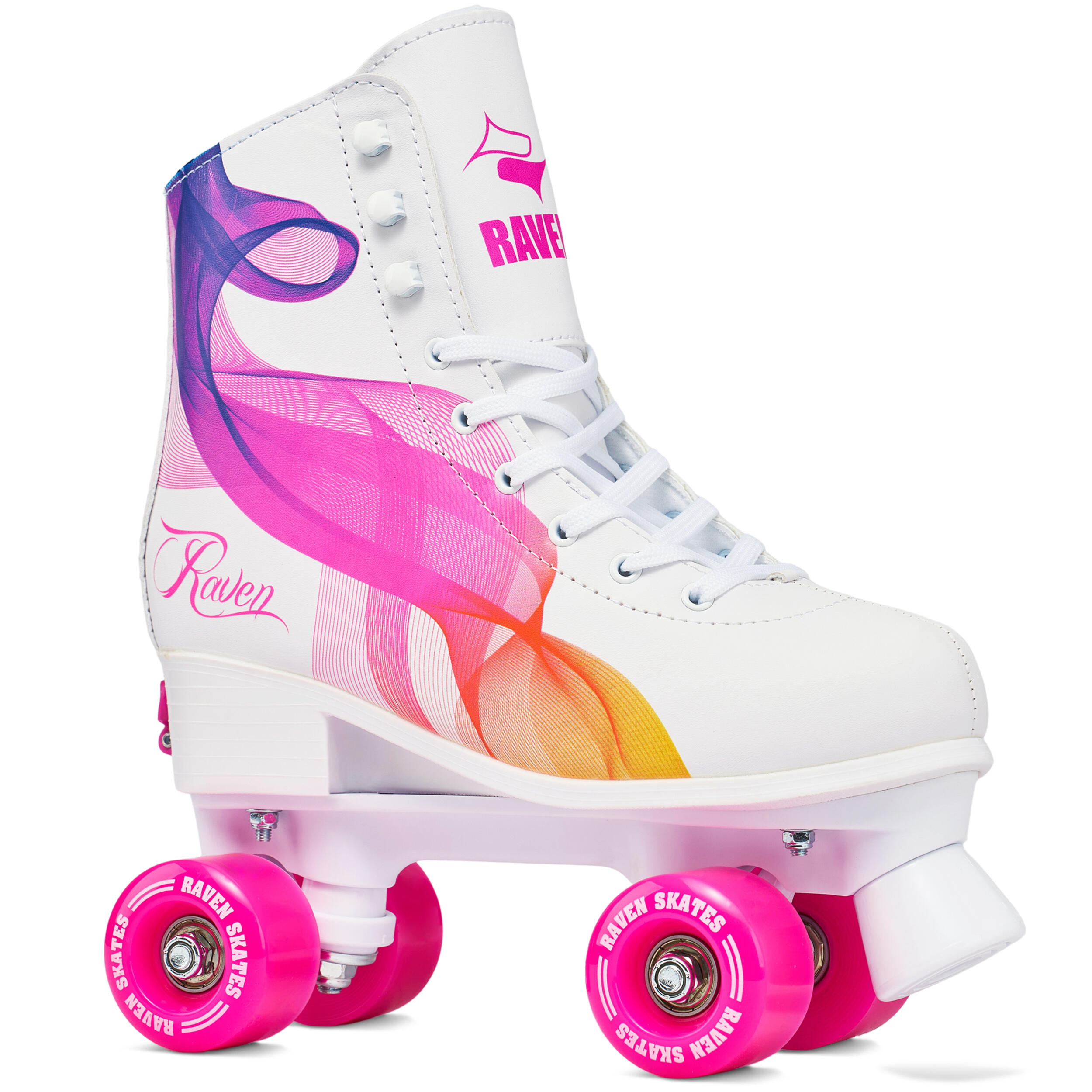 Raven - Patins À Roulettes Classiques Raven Serena Réglables Orange/rose - Patins À Roulettes - Blanc|orange|rose - 31/34 - Decathlon