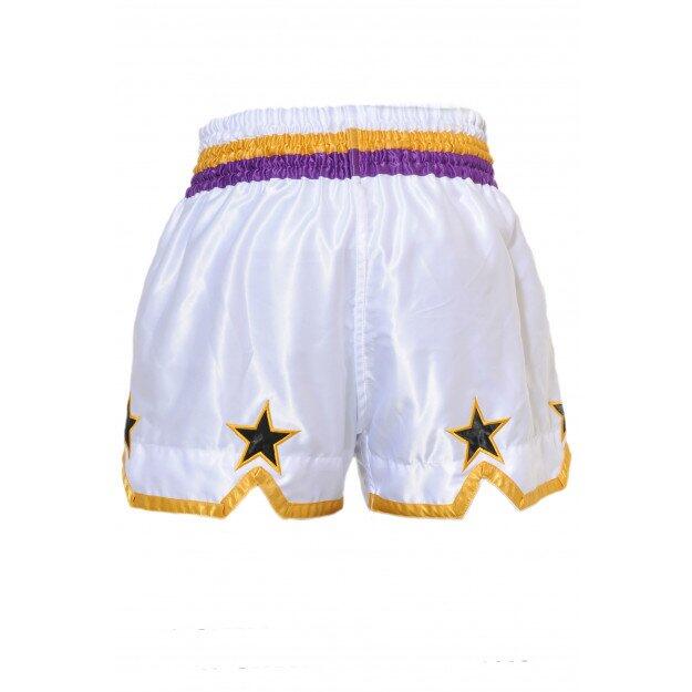 Shorts de boxe tailandês Star brancos 3/3