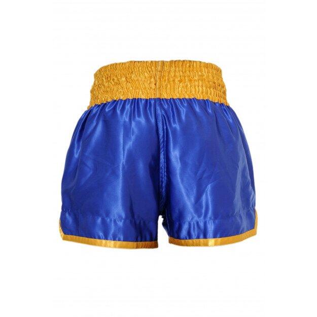 Pantaloni da boxe thailandese Fighter blu 3/3