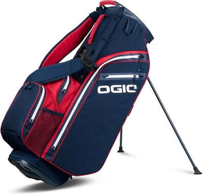 All elements hybrid waterdichte golftas - cartbag - rood wit blauw