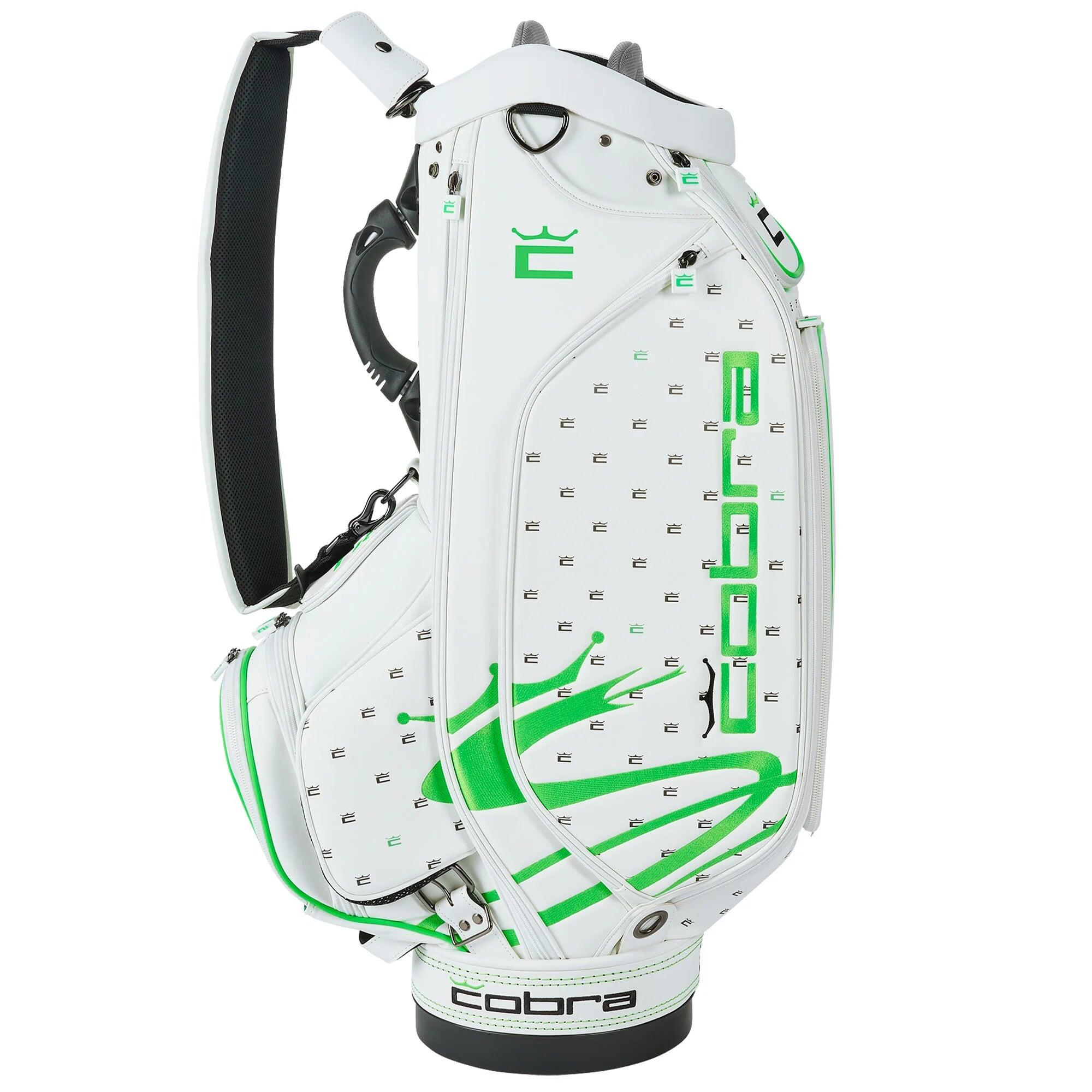 Cobra - Le Crown Ditsy Tour Staff Bag - Sac De Golf Déperlant - Sac Chariot - Blanc Vert - Sac De Golf - Blanc - Taille Unique - Decathlon
