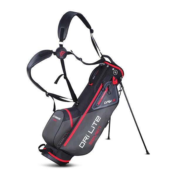 Dri Lite Seven - Waterproof Golf Bag - Stand Bag - Black Red