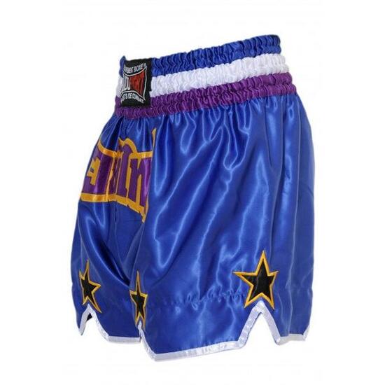 Short de boxe thaï Star bleu