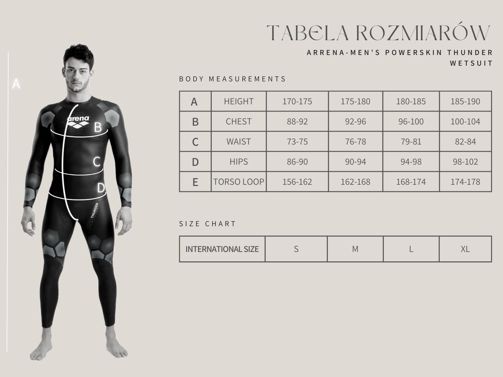 Pianka triathlonowa kombinezon pływacki męski otwarte wody Thunder Arena 7/7