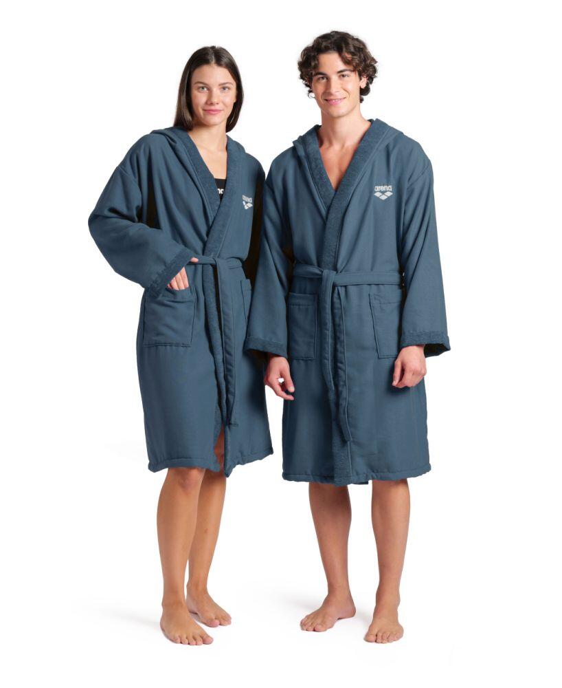 Szlafrok kąpielowy na basen po treningu unisex kaptur Arena DryTec 3/7