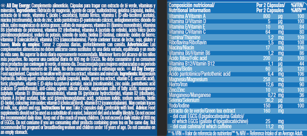 All Day Energy - 90 Caps de Victory Endurance 3/6