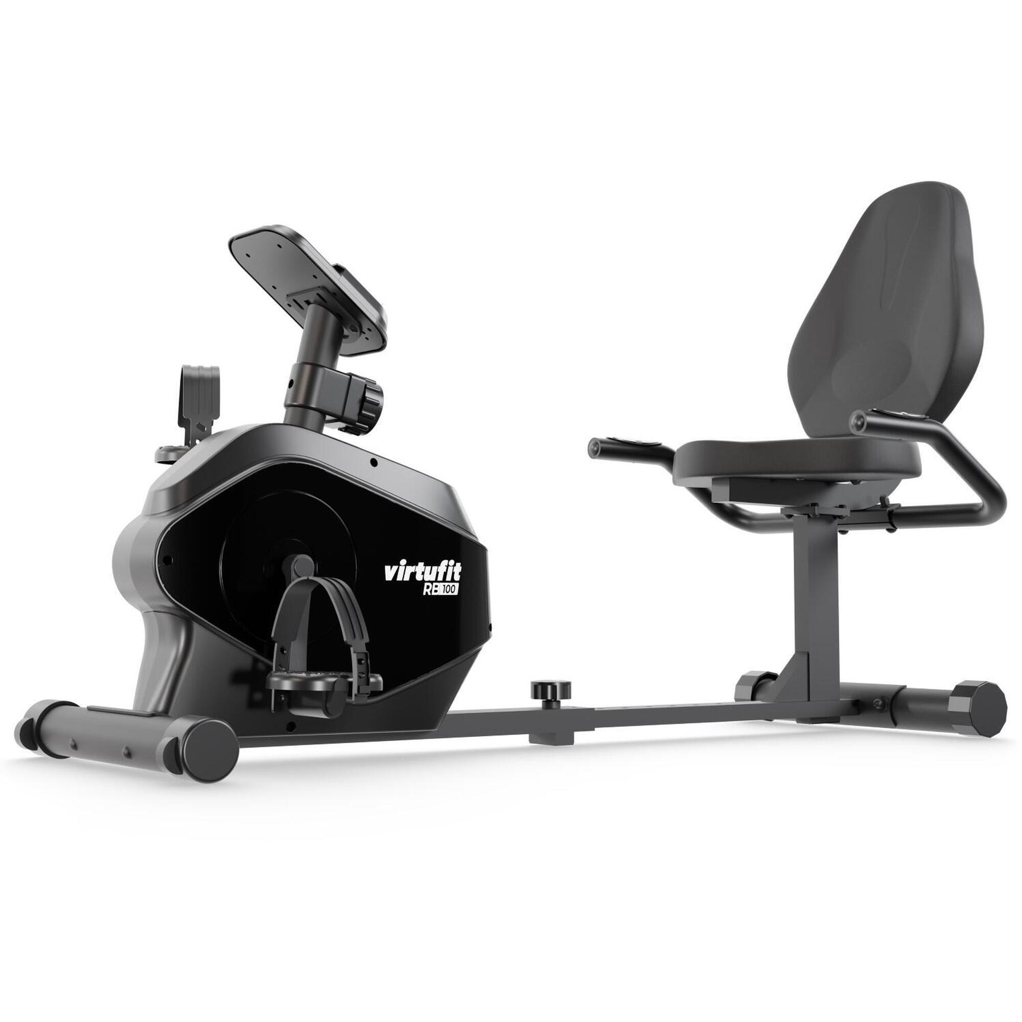 Virtufit - Vélo Allongé - Rb100 - Vélo D'Appartement - Noir - Taille Unique - Decathlon