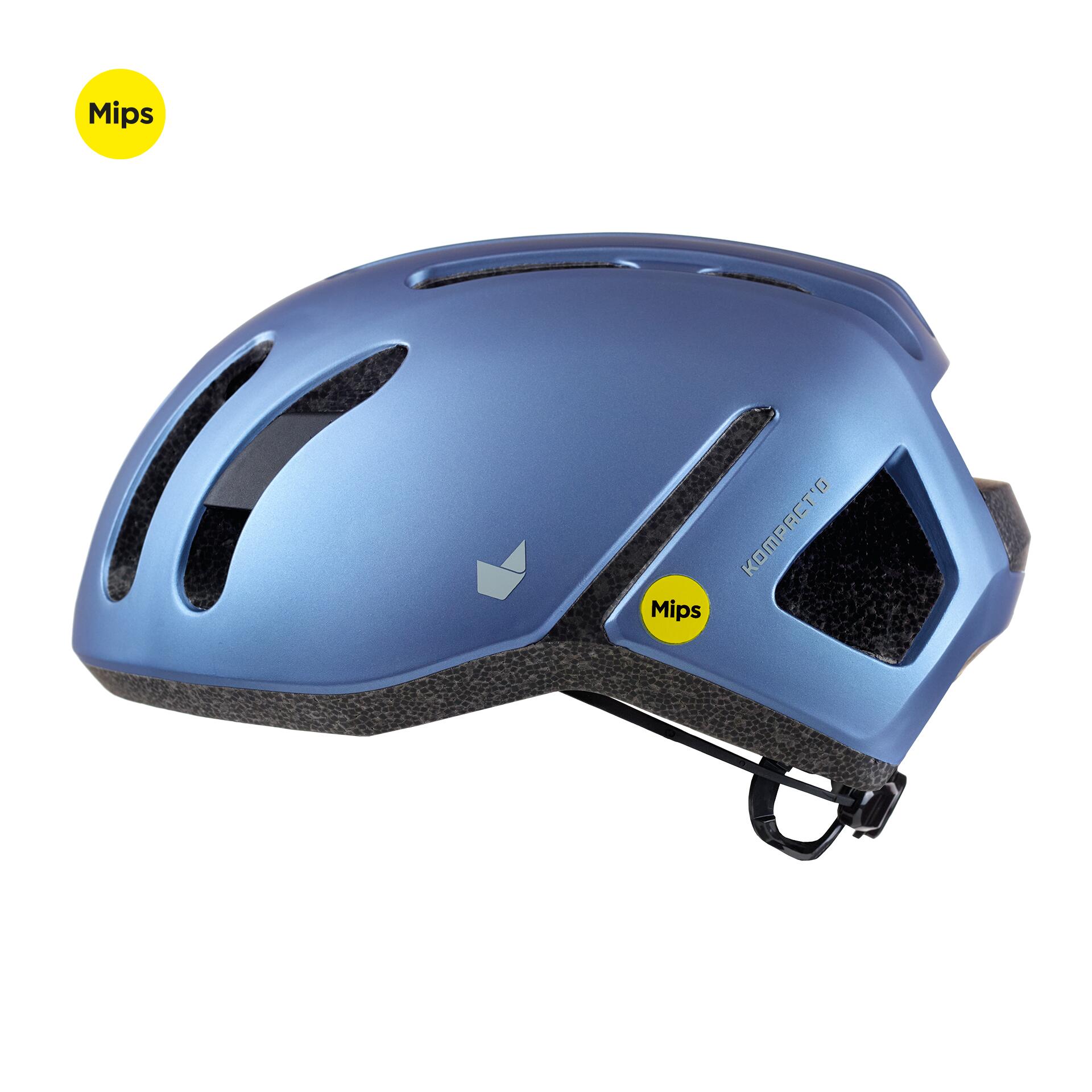 Catlike - Catlike Kompacto Ii – Casque Unisexe Allround Bleu Allure Métallique Mat M - Casque - Bleu - 40 M - Decathlon
