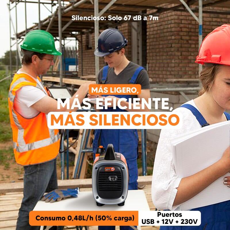 Gerador elétrico com inversor BXGNI900E 900w BLACKandDECKER 3/7