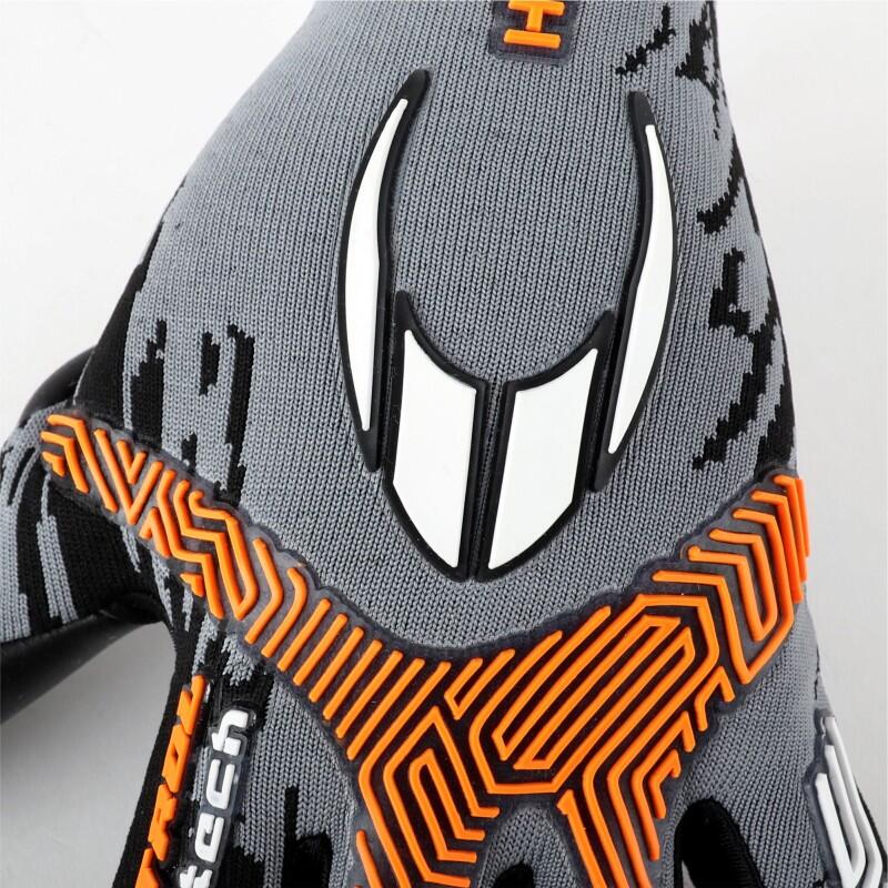 Gants de Gardien de But de Football SSG Kontrol Knit Tech II Grey Orange 3/7