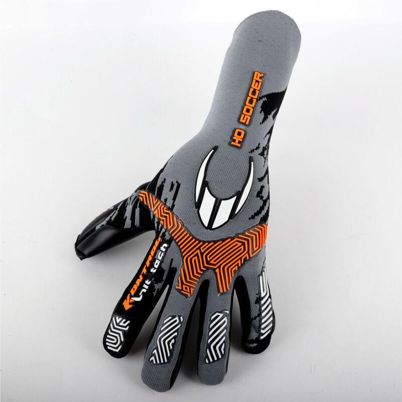 Gants de Gardien de But de Football SSG Kontrol Knit Tech II Grey Orange 4/7