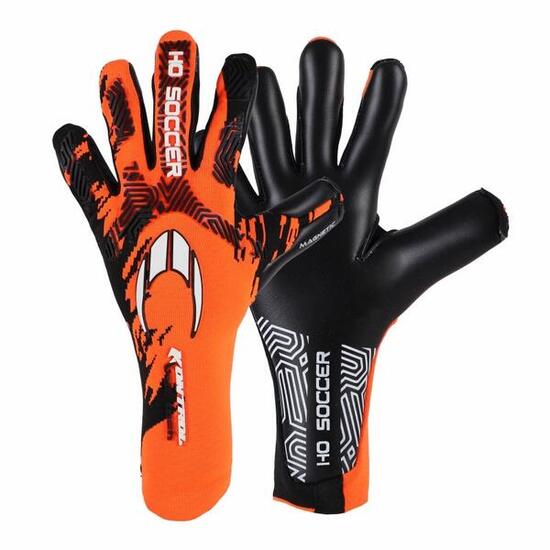 Gants de Gardien de But de Football Kontrol Knit Tech II Black-Orange