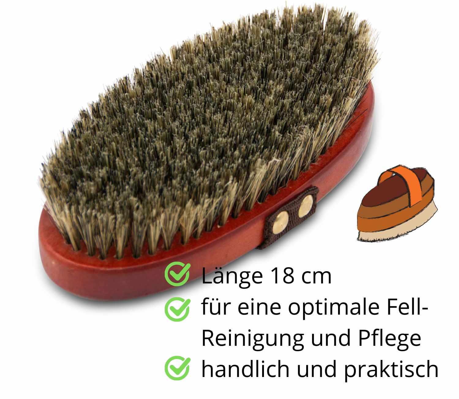 AMKA Deluxe Pferdebürste 3/4