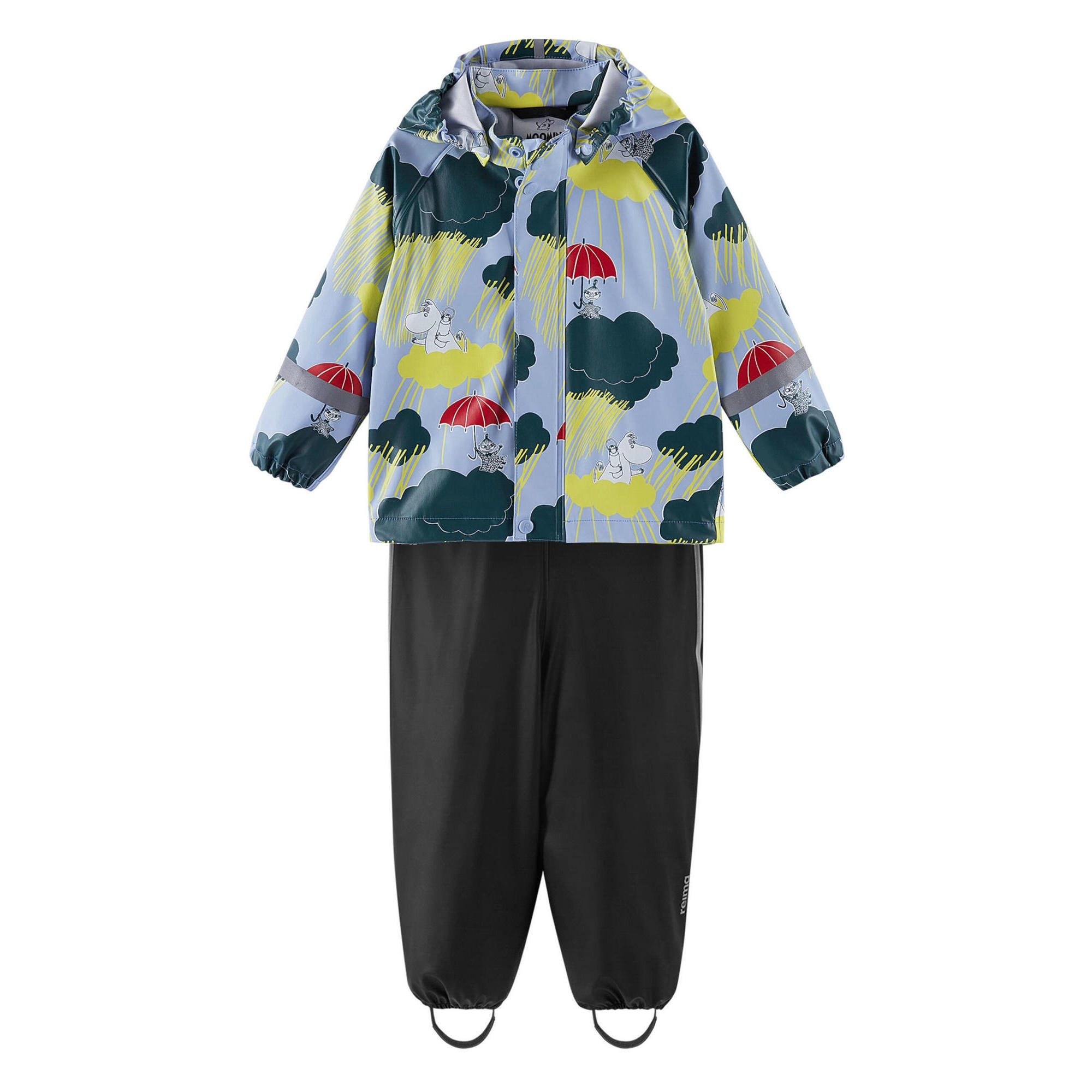 Reima - Tenue De Pluie Moomin Plask - Avec Détails Réfléchissants Et Coutures Tapées - Combinaison - Bleu - 80 - Decathlon