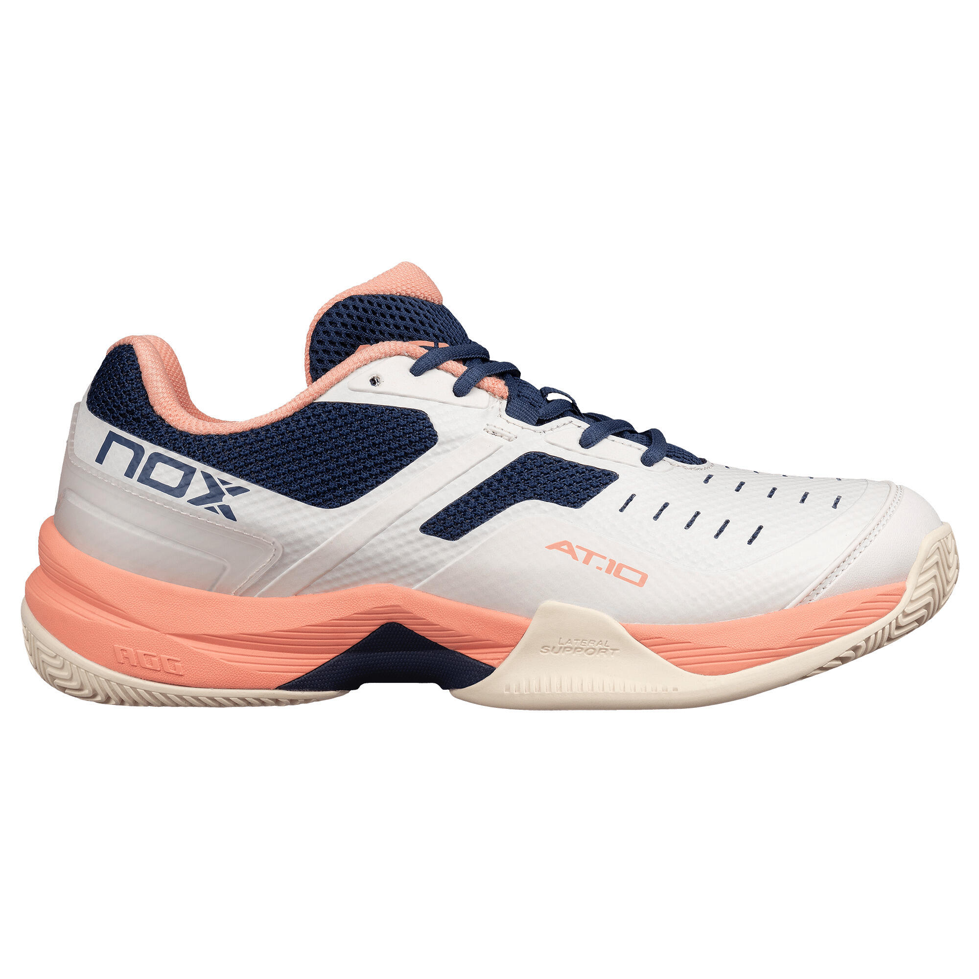 Nox - Chaussures De Padel Nox At10 Pro - Chaussures De Sport - Beige|rose - 36 - Decathlon