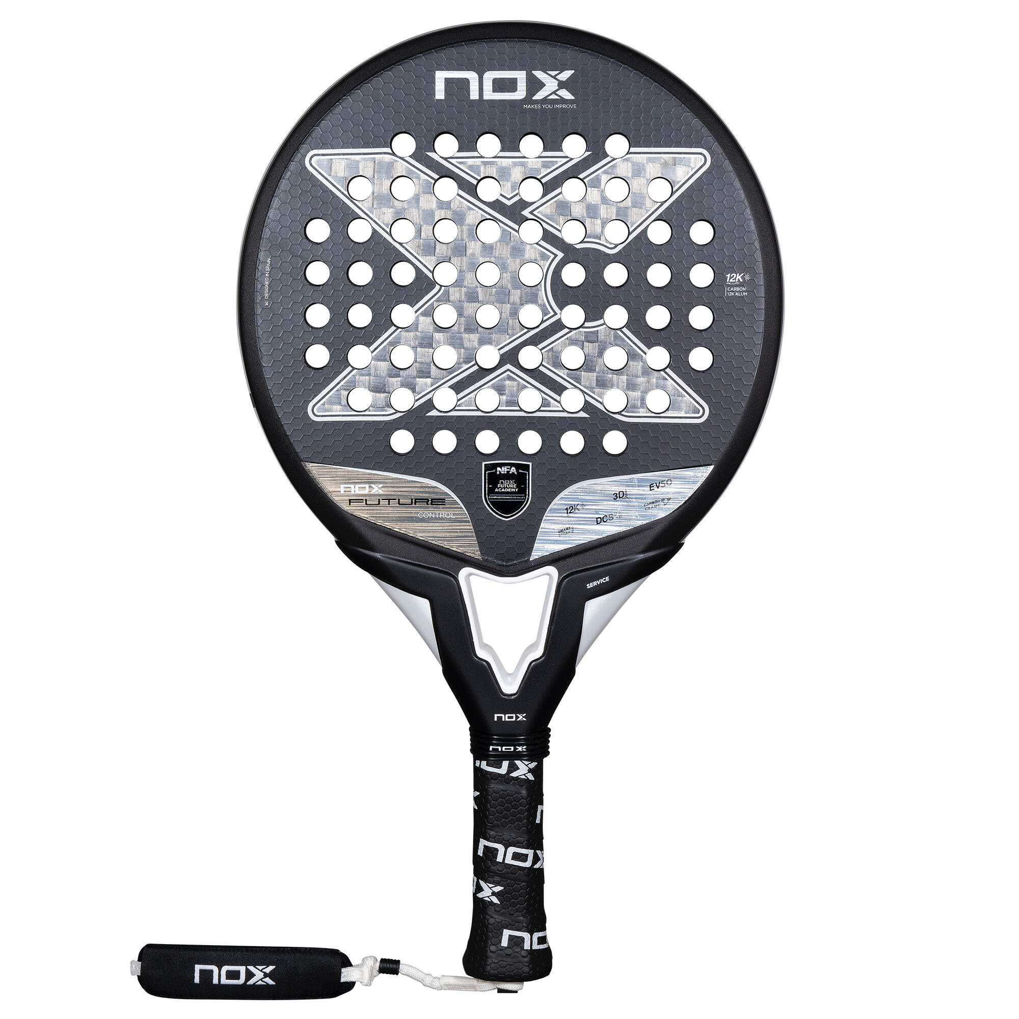 Nox - Raquette De Padel Nox Future Control 12k - Raquette De Padel - Gris - No Size - Decathlon