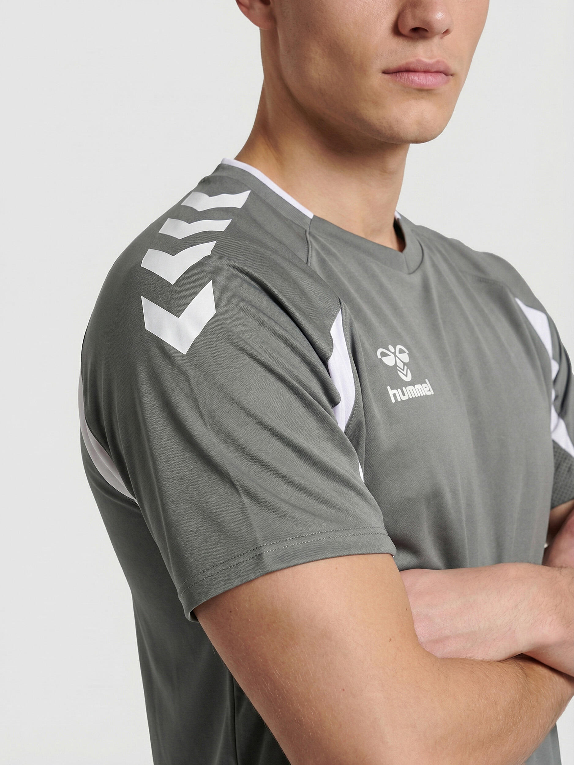 Hummel Tee-Shirt Chevron Homme Blanc